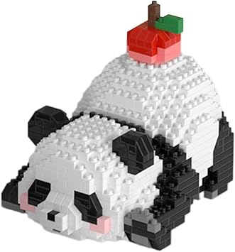 Larcele Micro Building Blocks Animal Set, DIY Mini 3D Building Toy Bricks,983 Pieces KLJM-09 (3 in 1 Panda B)