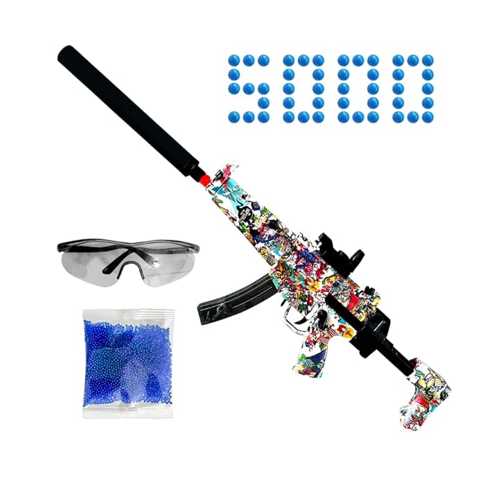 Buy MP5 Gel Blaster Toy Gun for Kids with Red Dot Attachment, Long