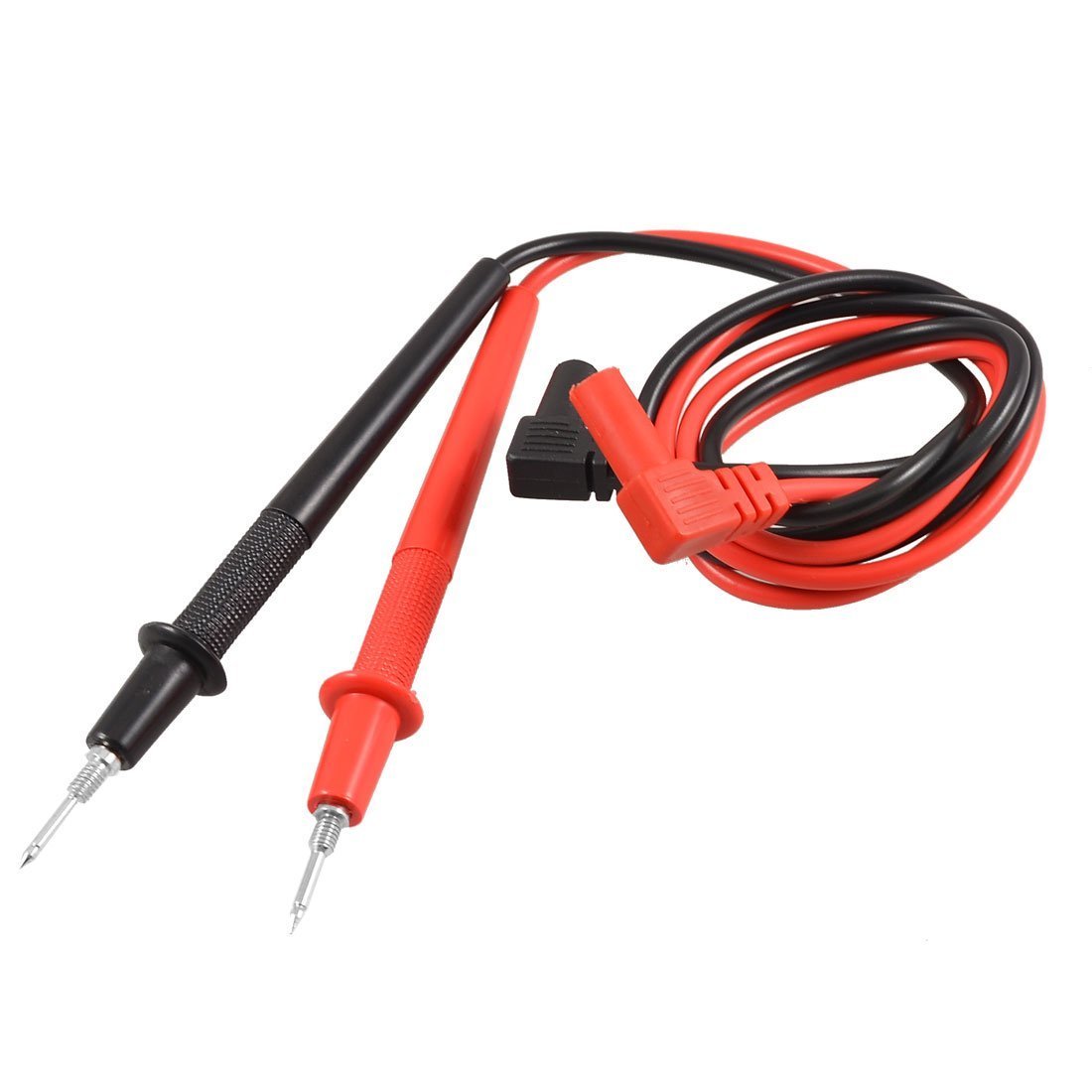 Histeaa 1000V Banana Plug 2.6Ft Voltmeter Probe Test Lead Cable Black Red Pair