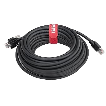 GigE Ethernet Cat 6 S/STP DrC with RJ-45 Horizontal Locking Screws Cable 5M