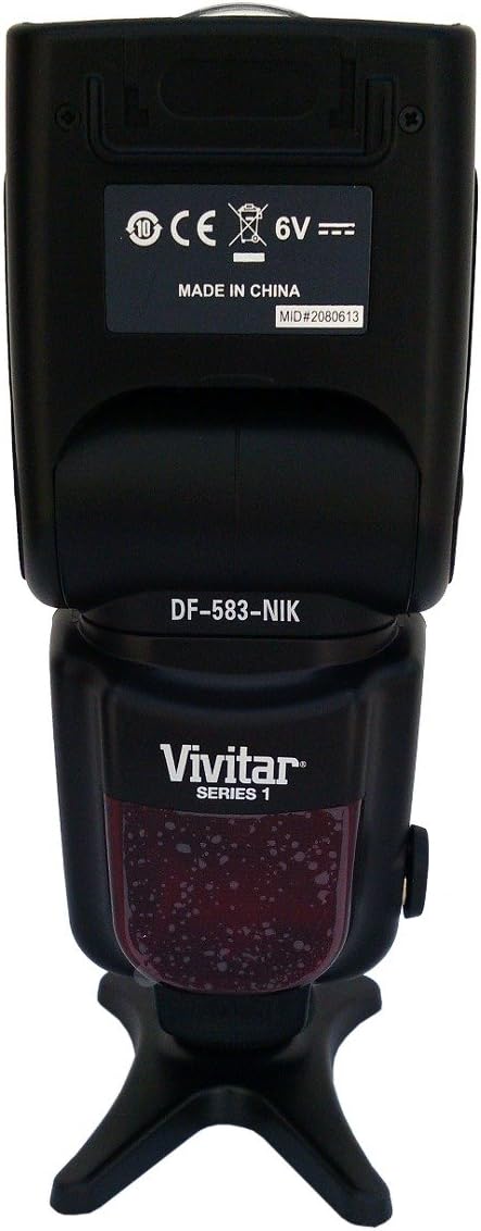 Урд ба хажуу view of the Vivitar DF-583 flash
