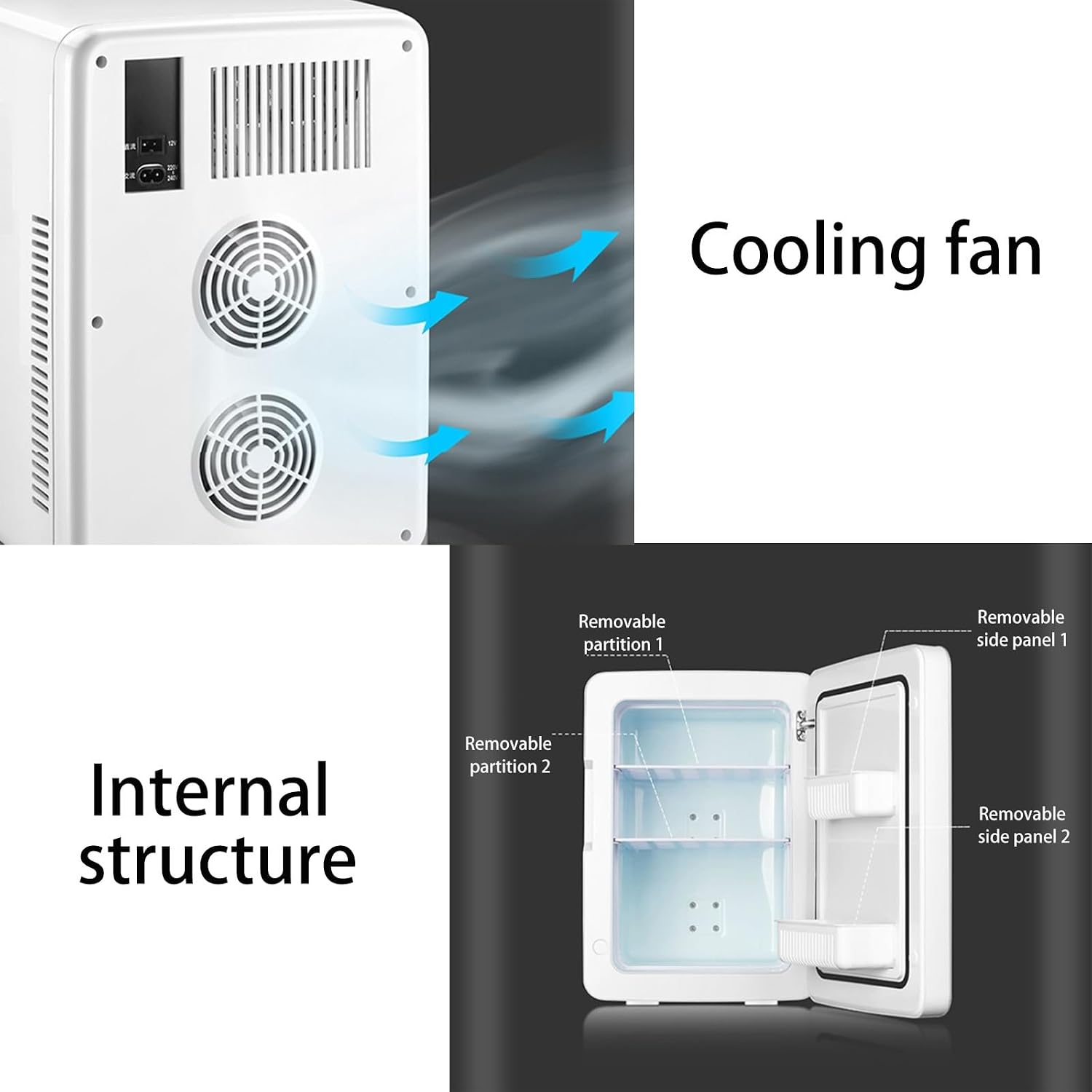 Mini Fridge, Mini Refrigerator with Removable Shelves, Single Door Mini Fridge for Office, Dorm, RV, Bedroom, Room, Living