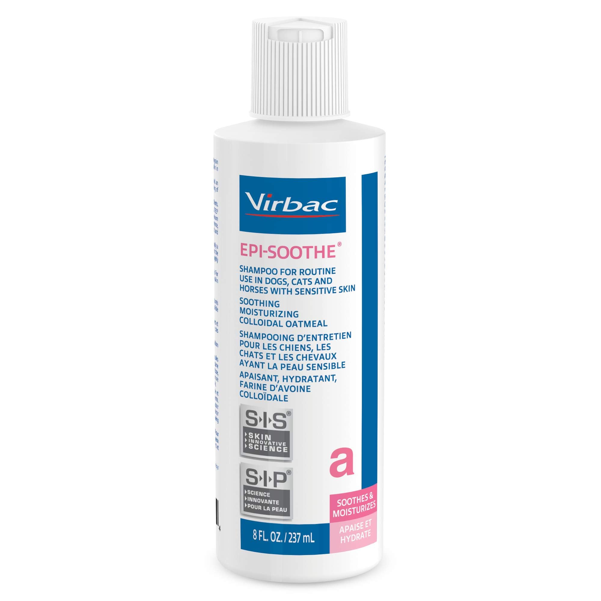 Virbac Epi-Soothe Pet Shampoo For Dogs, Cats & Horses (8 oz) - For Dry or Sensitive Skin