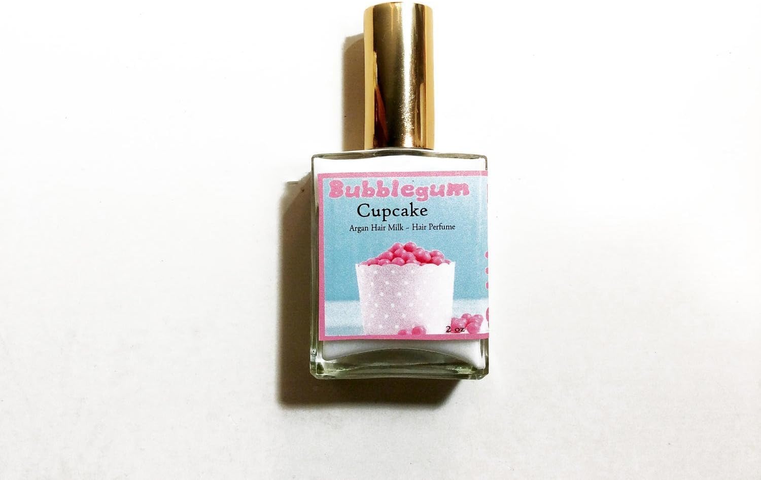 Bubblegum Cupcake Hair Perfume - Hydrating Hair Mist, Argan Hair Milk or Argan Hair Gloss - with Silk Protein and Vitamin B - 2 oz Spray