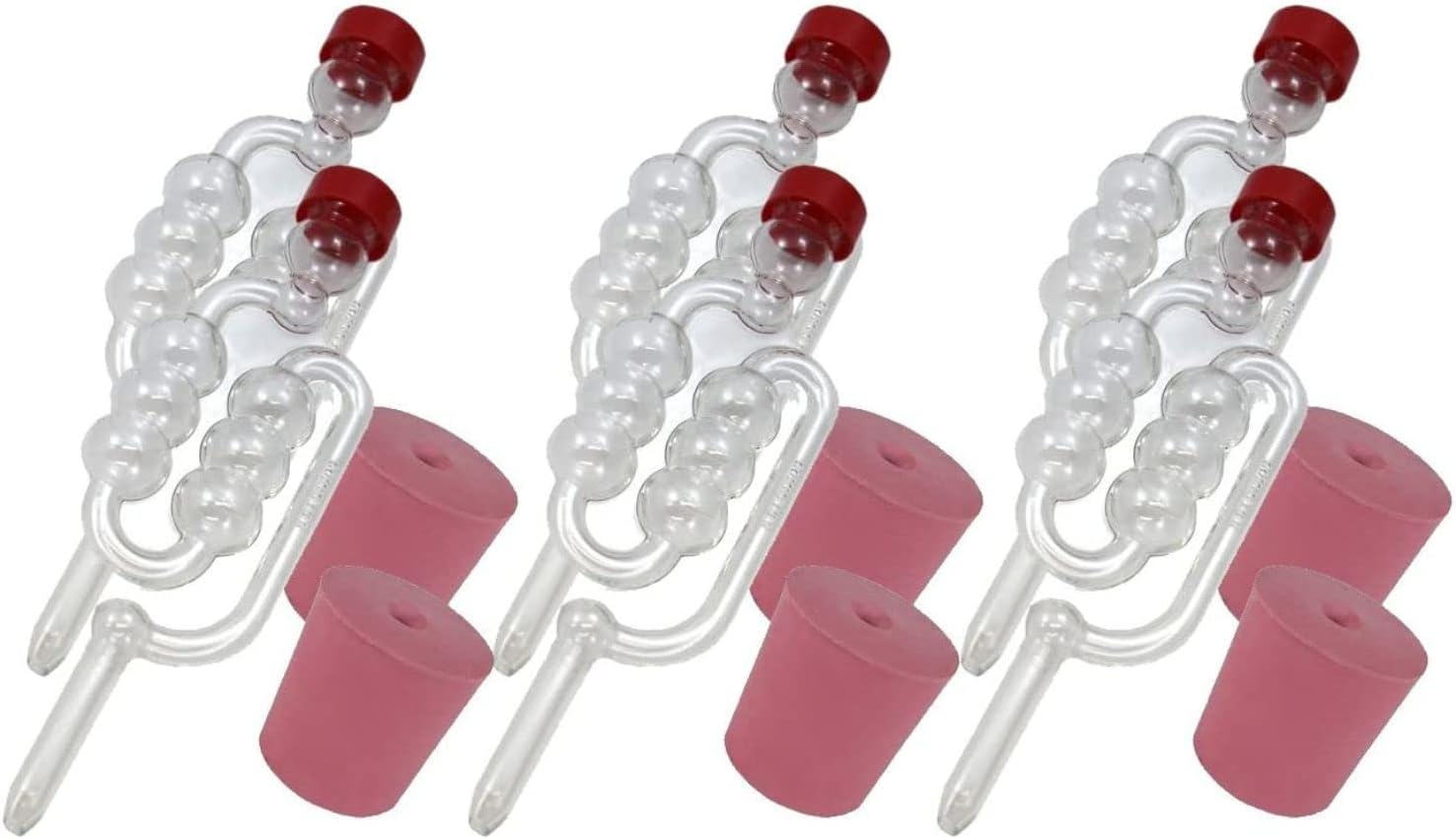 Almost Off Grid 4 x Bubbler Airlocks and 4 x Bored Rubber Bungs for