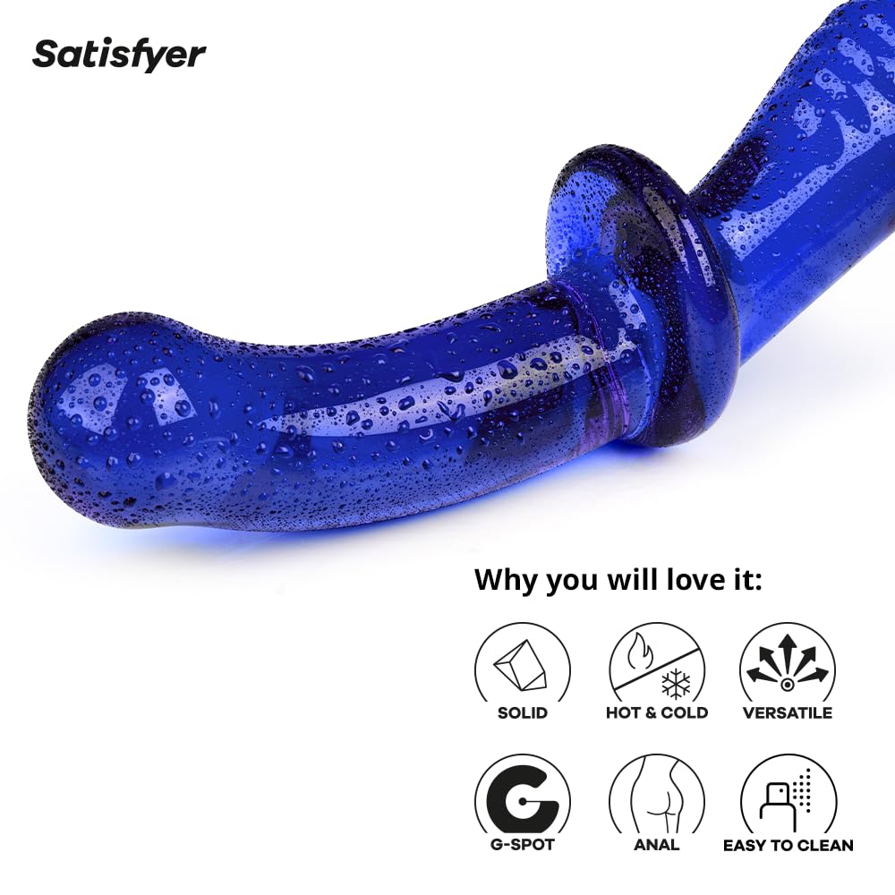 Amazon.com: Satisfyer Double Crystal | Glass Dildo | Hot & Cold Temperature Play | Double-Ended| 2 Textured Shafts | Vaginal, Clitoral and Anal Stimulation | Unisex (Light Blue) : Everything Else Amazon.com: Satisfyer Double Crystal | Glass Dildo | Hot & Cold Temperature Play | Double-Ended| 2 Textured Shafts | Vaginal, Clitoral and Anal Stimulation | Unisex (Light Blue) : Everything Else