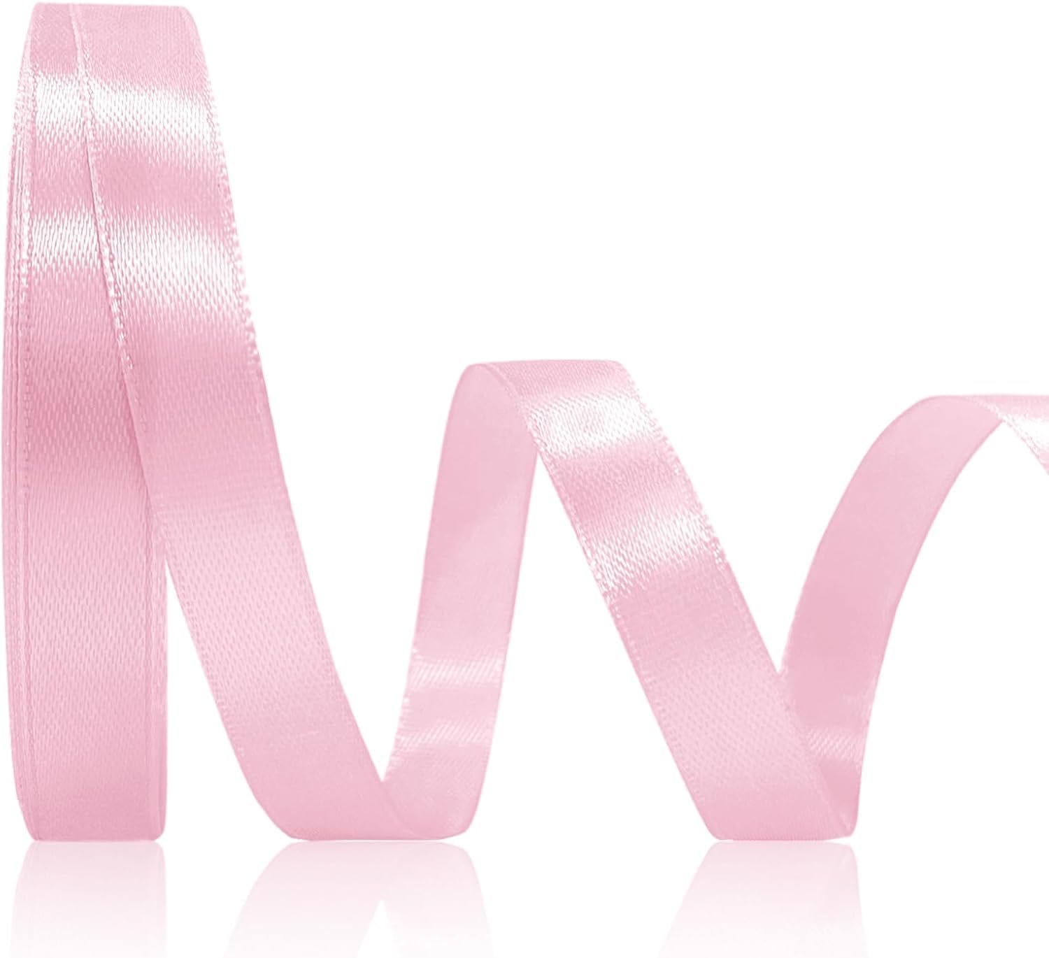 Luxurious Double-Sided Satin Ribbon Roll | 1/2 Inch Width | 20 Yard (18M) Spool | Premium Gift Wrapping, Wedding & Craft Supplies (Pink, 1 Pack)-image-29