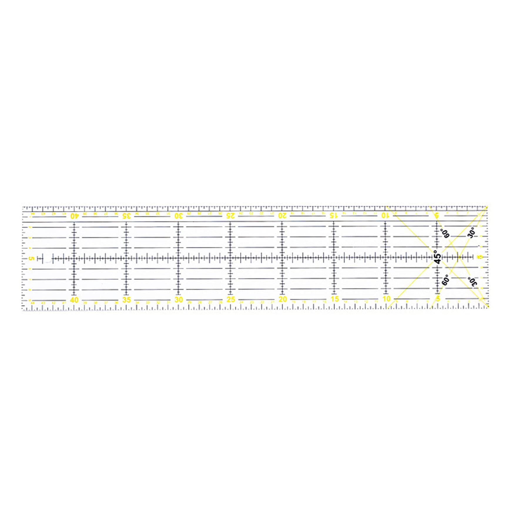 530CM Quilting Ruler Laser Cut Acrylic Quilters' Ruler Double Colored Grid Lines Easy Precision Cutting for Quilting, Sewing & Crafts,10Cm45Cm
