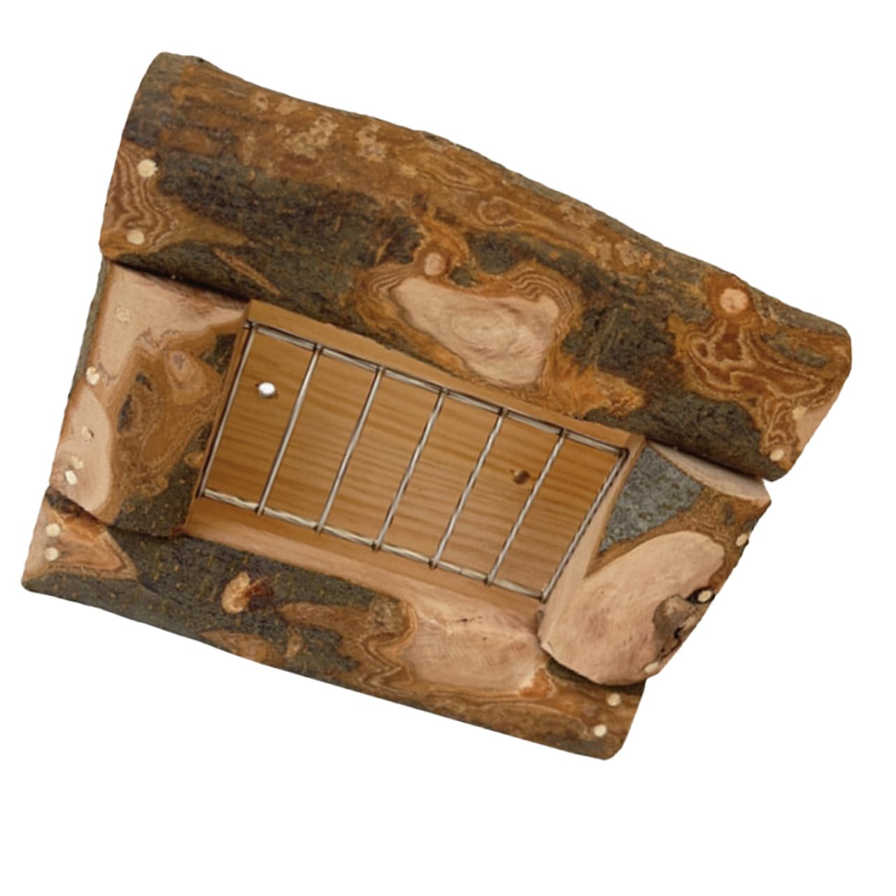 VICASKY Wooden Grass Rack for Bunny Feeder Guinea Pig Hay Feeder Multi-Function Pet Holder