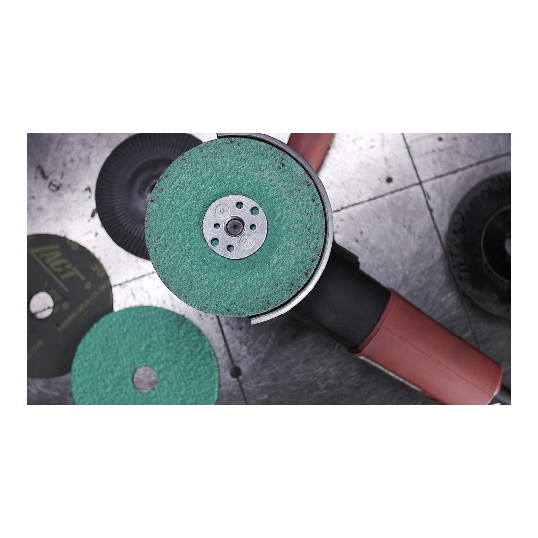 316495 Discos de Fibra Vulcanizados, FS 966 ACT, 30 Forma de Perforación, 40 Grano, 125 mm x 22 mm