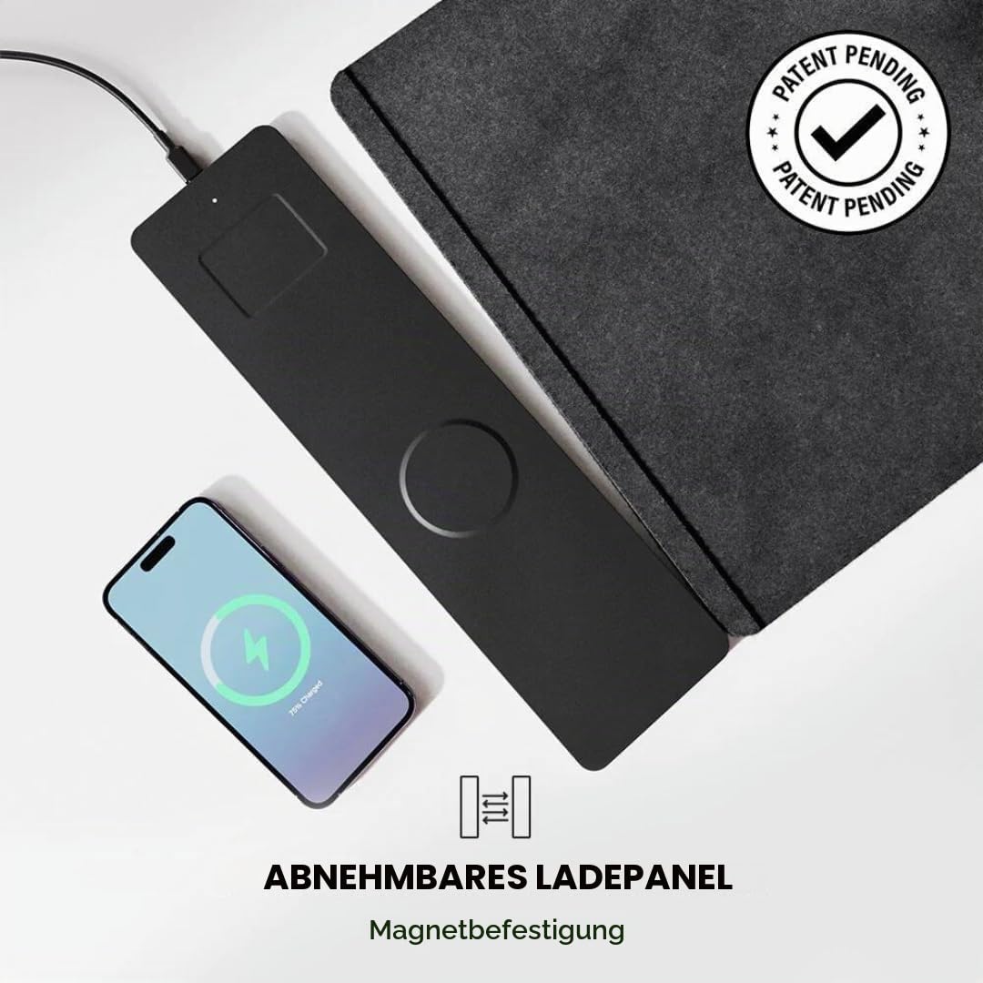 Premium Ladepad Schreibtischunterlage magnetisch laden büroausstattung büro zubehör gaming ladegerät telefon kabellos ladegerät airpod wireless charger papier storage
