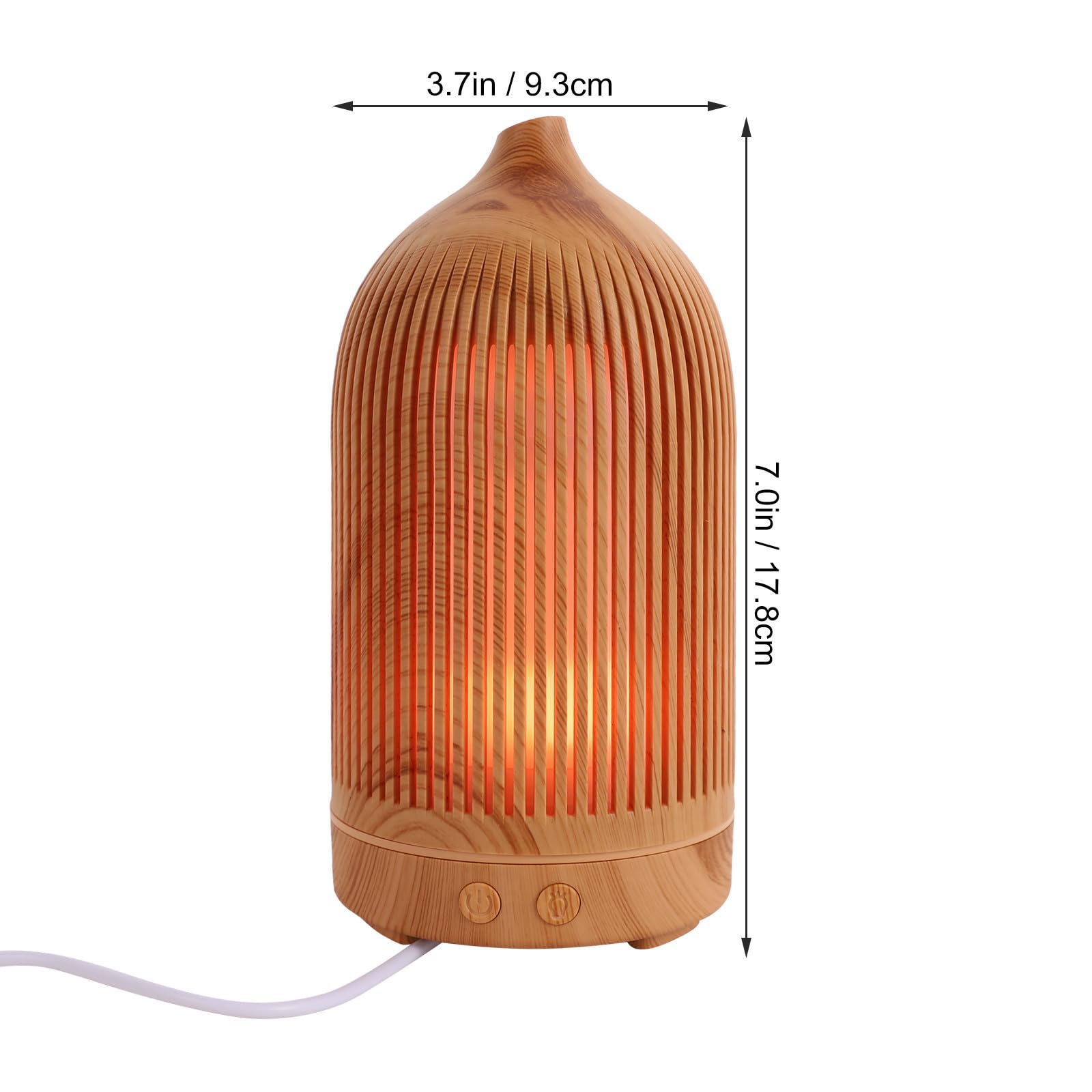 Humidificador de Escritorio 5v Negro de Madera Pp Abs