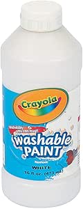 Amazon com: Fun Express Crayola White Washable Paint 16 oz 1 Piece
