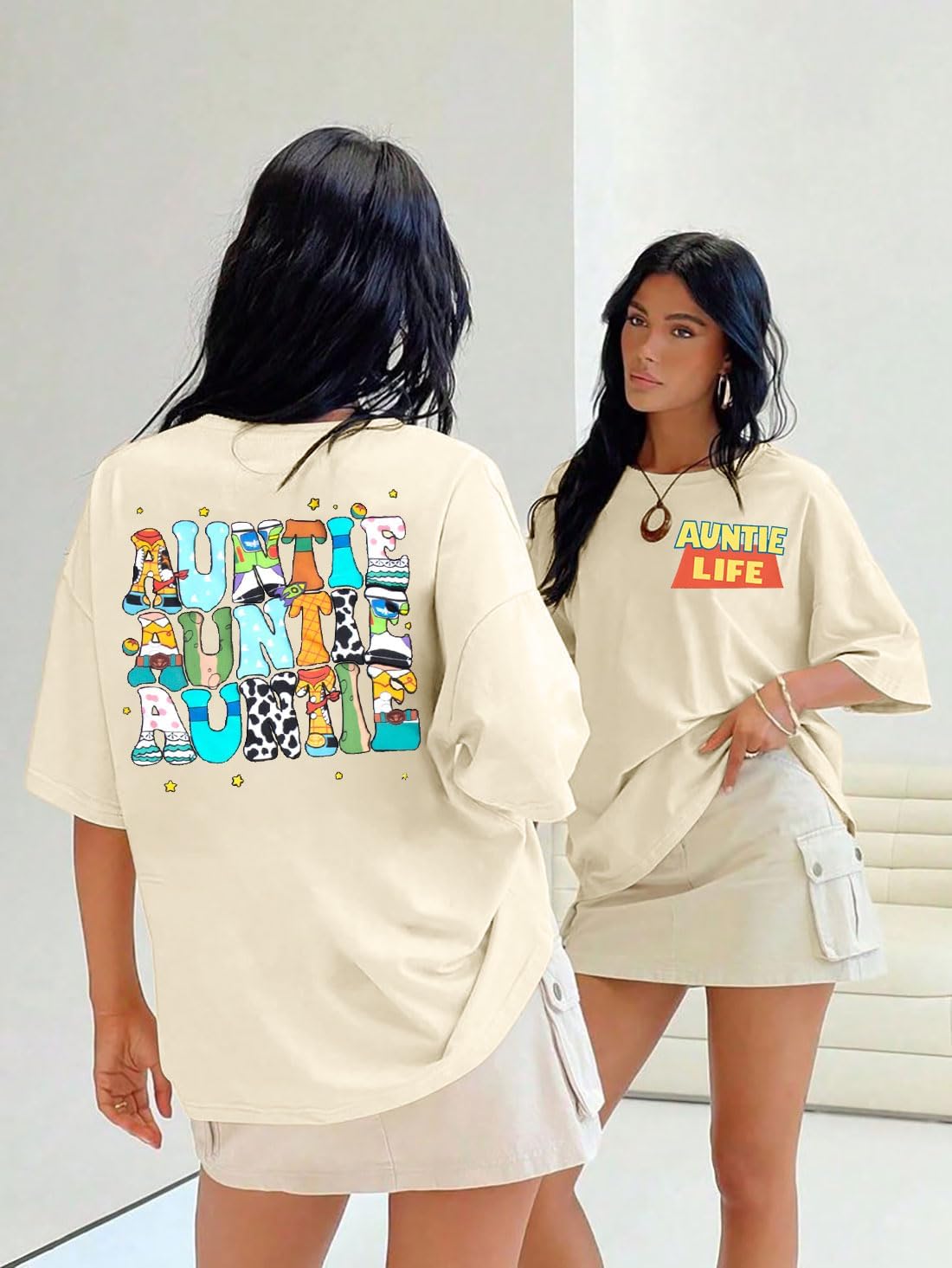 Magic Mama Princess Shirts for Women Mom Letter Print Tee Trendy Graphic Tees Casual Short Sleeve T Shirts - Image 3