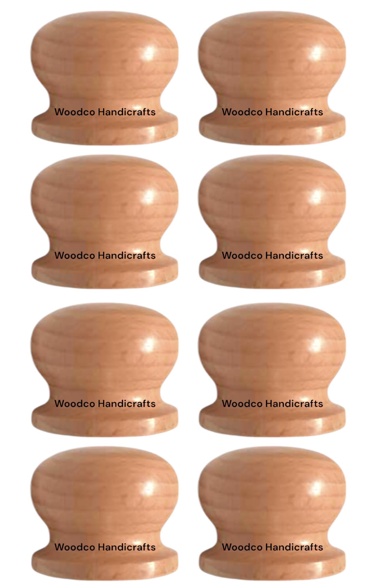 Woodco Handicrafts [ Wooden Drawer Knob, Cabinet Knob, Wardrobe Door Knob, Cupboard Drawer Knob,Pull Knob Fancy knob (Natural Finish)- Pack of 08 Pcs (B0BNYSHRBJ) Amazon Price History, Amazon Price Tracker