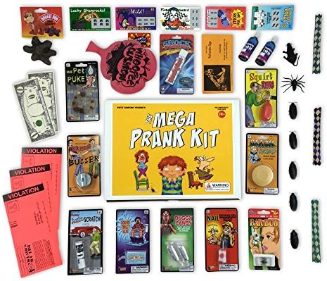 Amazon Com The Mega Prank Kit 35 Funny Pranks And Jokes In A Gift Box Toys Games