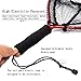 Mini Fly Fishing Net Aluminum Alloy & Soft Rubber Mesh Kayak Fishing Net Trout Net Landing Net Catch and Release Net (Red, Small)