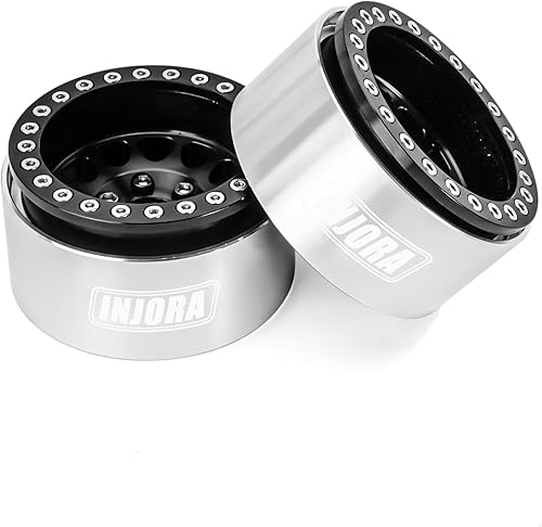 Miniatura 6 de INJORA Rueda Beadlock de 1.9 pulgadas, con desplazamiento negativo de 0.409in, para 110 RC Crawler Auto Axial SCX10 90046 AXI03007 TRX4 VS4-10 Gen8