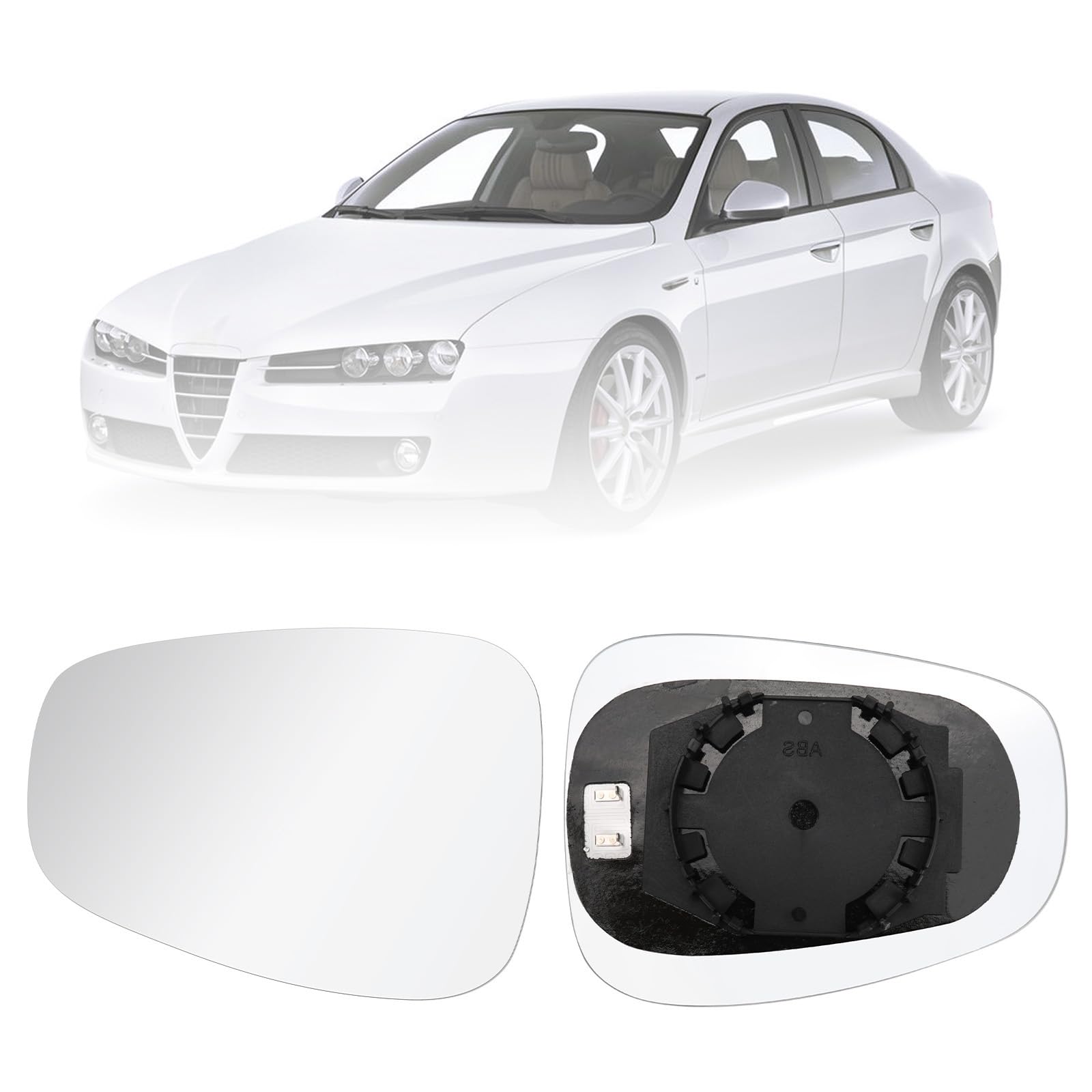 Vetro Specchietto Retrovisore Riscaldabile Per Alfa Romeo - Lato Sinistro, Blu, Modelli 159/Mito/Giulietta - Foto 2