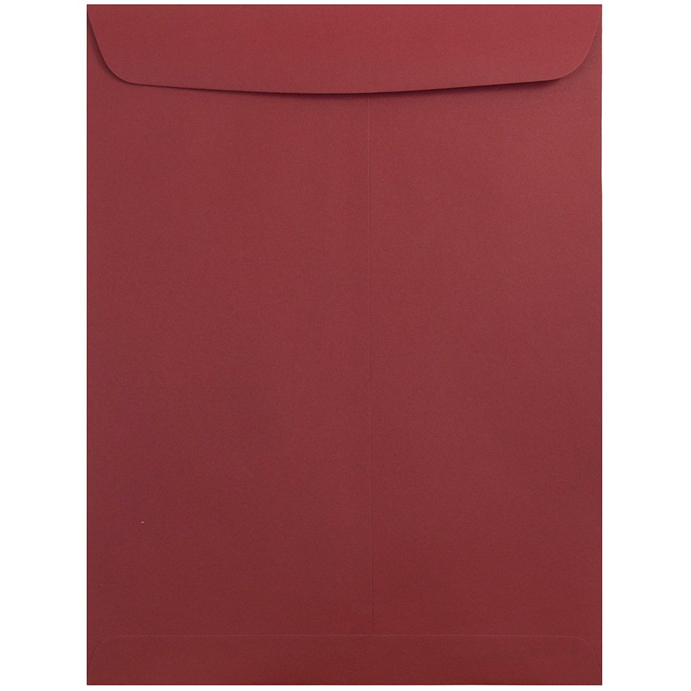 JAM PAPER 9 x 12 Open End Catalog Premium Envelopes - Dark Red - Bulk 250/Box