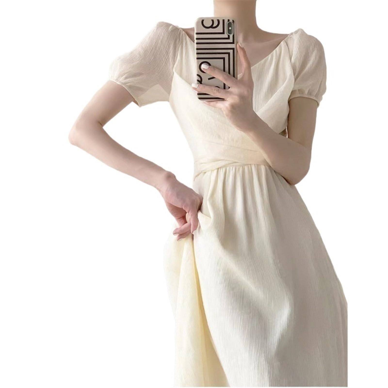 Vimagcal 2023 New Dresses Retro Summer Temperament Gentle Wind First Love Dress