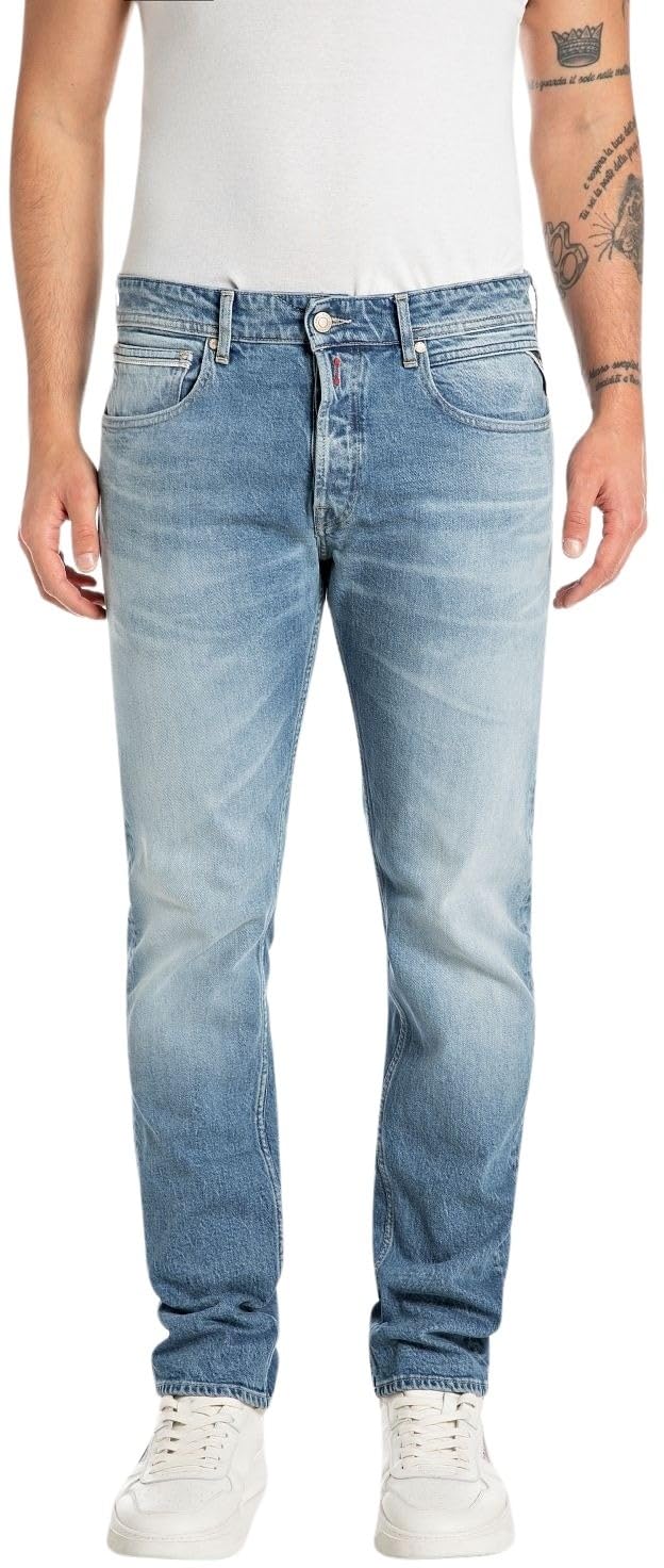 Replay Men's Jeans Grover Straight-Fit Original