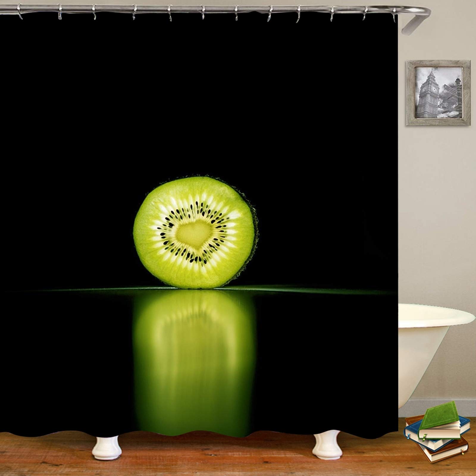 Rideau de douche fruit kiwi KnSam pour transformer votre salle de bain