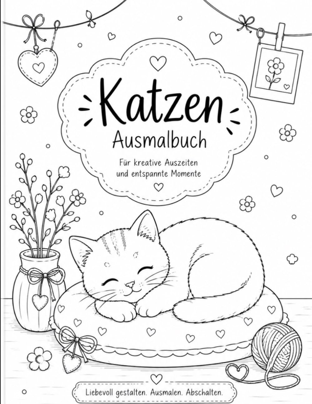 Katzen ausmahlbuch: Süße und entspannende Katzenmotive zum Ausmahlen