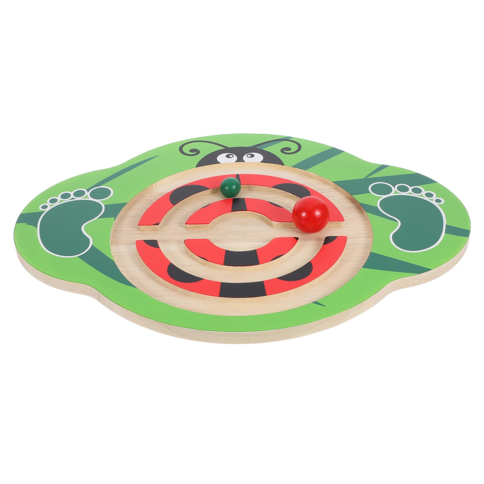 BRIGHTFUFU Wobble Board for Boys and Girls Toddlers Wooden Balance Plate Toy for Sensory Room Physical Training