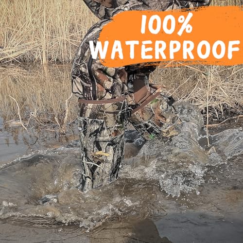 Breathable Insulated Next Camo G2 Warm Hunting Boots with Versatile Design - Durable Construction 6mm Neoprene Waterproof Rubber Boots for Men and Women Size 7 to 142