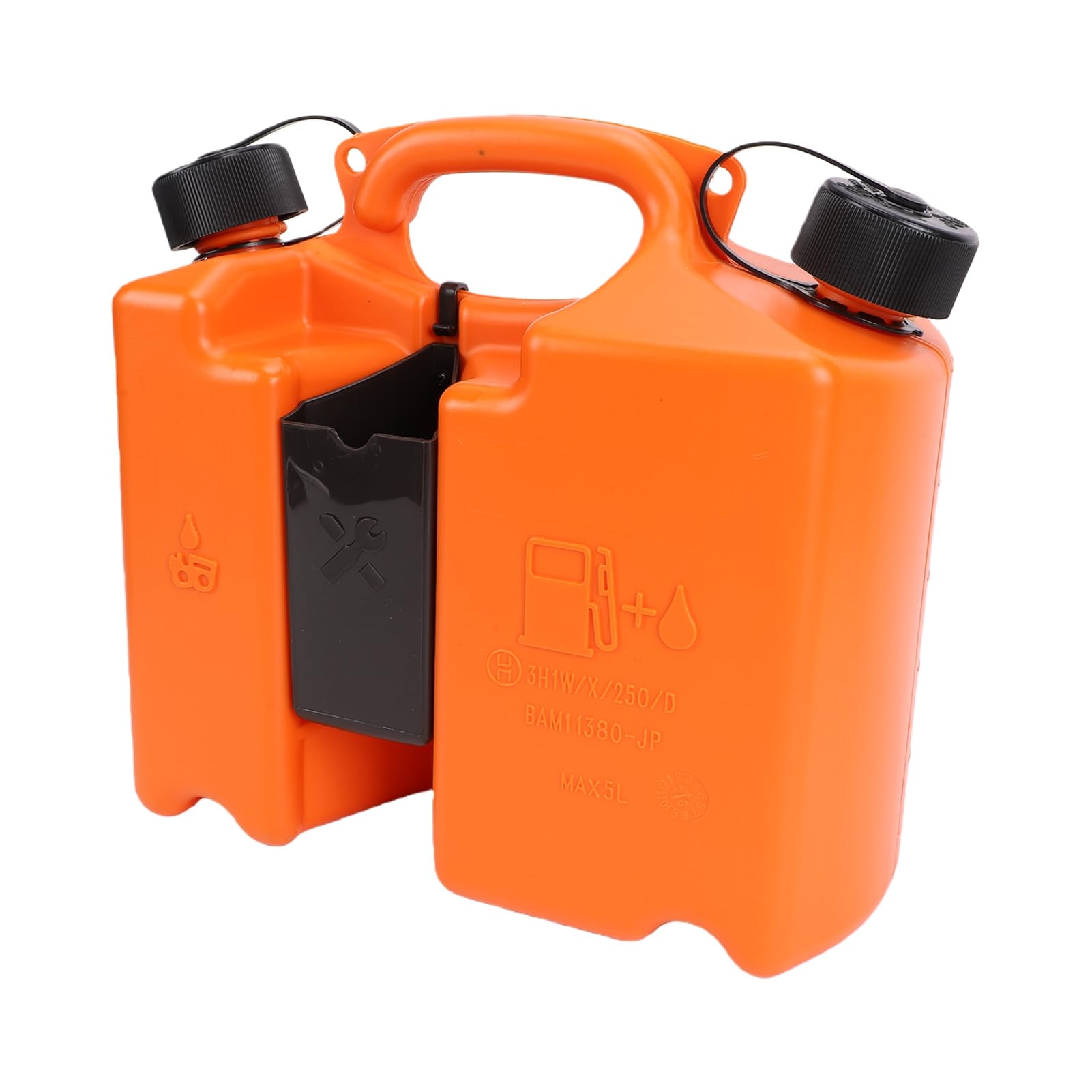 Chrees Lata de Aceite de Doble Cámara de 5 Litros para Motosierra,