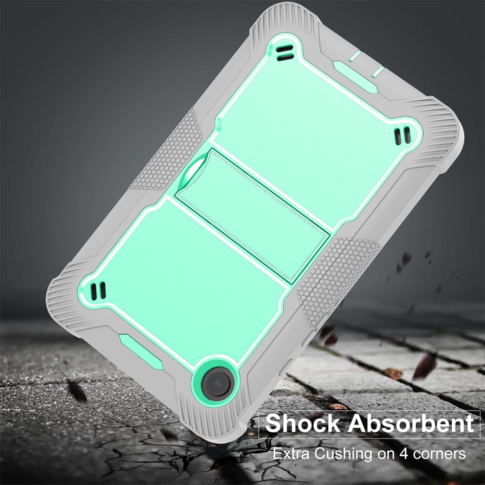 Image of ProElite Cover for Samsung Galaxy Tab A11 8.7 inch /A9 8.7 inch Case, Rugged Shockproof Heavy Duty Back Case Cover for Samsung Galaxy Tab A11 /A9 8.7 inch, Mint Grey