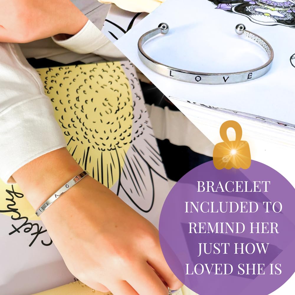 Life Is A Doodle Sketch Pad Set - 9x12 Inch Mixed Media Sketchbook With Pencil Pouch & Bracelet For Kids & Adults - View #2