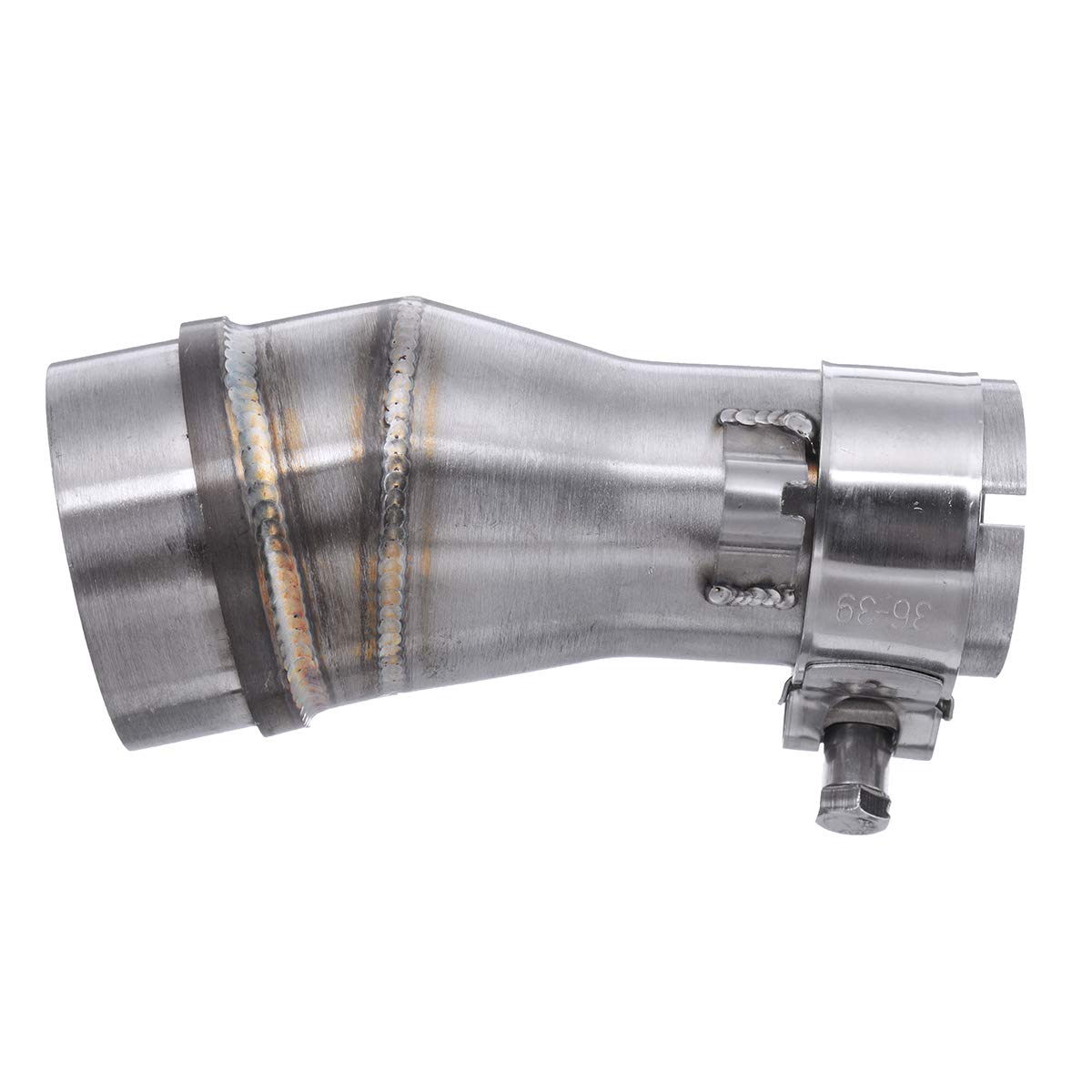 YONGYAO 51Mm A 35Mm Connettore Adattatore Marmitta Tubo di Scarico in Acciaio Moto Lucidato 2 "