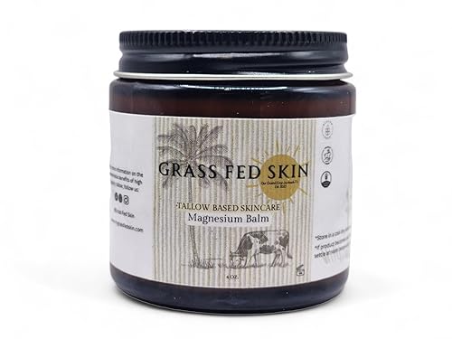 Miniatura 2 de Grass Fed Skin - Bálsamo de magnesio - Cuidado de la piel a base de sémola- Orgánico, alimentado con pasto - Acabado de hierba, ingredientes