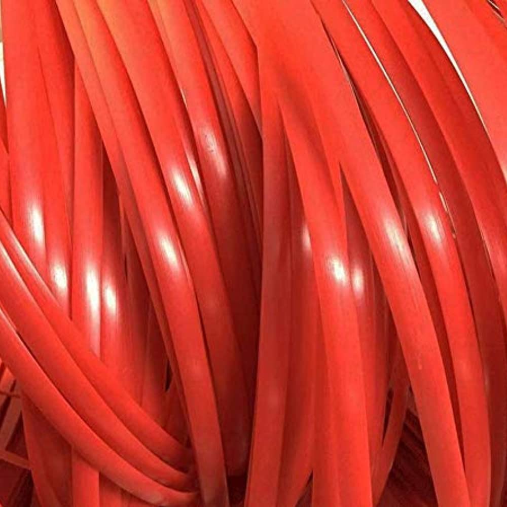 OUdini Pe Rattan Synthetic Rattan Woven Material, Plastic Rattan for Weaving and Repaichairs, Storage Baskets/Red