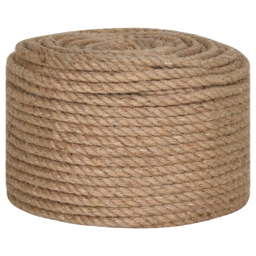 vidaXL Natural Jute Rope 10mm 250m - Versatile and Biodegradable, Excellent for Agriculture, Shipping, Decking and Home Use