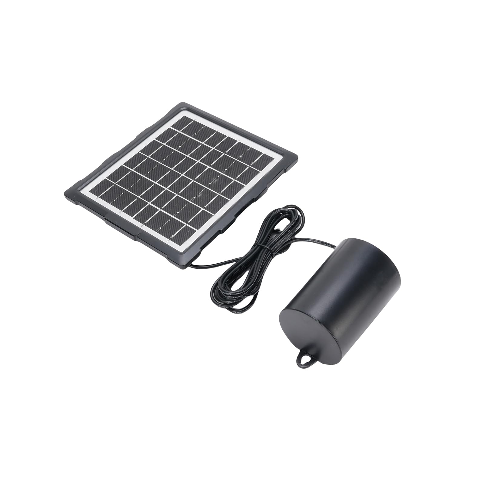 Zerodis Pompa per Fontana per Laghetto Pompa 2400mAh Batteria 3 modalità 60H Autonomia IP65 Impermeabilizzazione con 2 Pietre Porose per Laghetto Acquario Acquari Ossigenazione dell'acqua Aeratore
