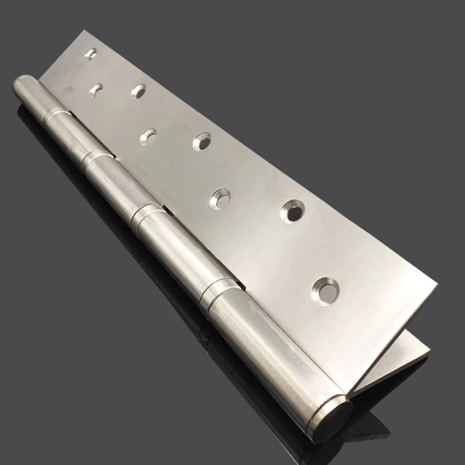 Bisagra de rodamiento acero inoxidable ensanchada, bisagra maquinaria Industrial silenciosa gruesa 12 pulgadas, Hardware con acabado cepillado