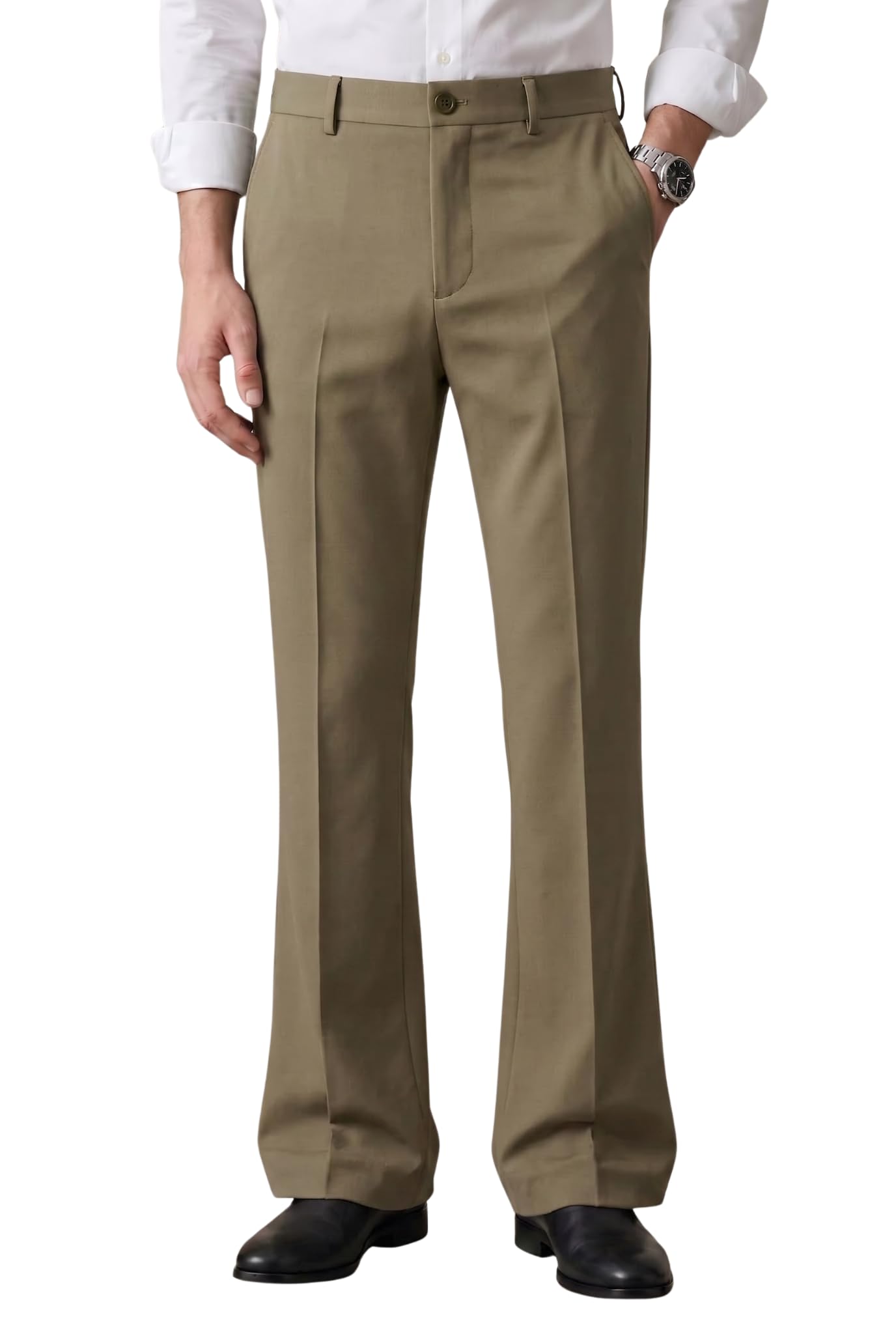 Men’s Trendy Bootcut Trousers – Modern Flared Fit | Premium Formal Pants-image-13