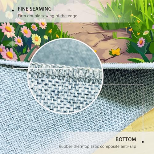 Tapis pour chambre d’enfant lavable 60x120cm et antidérapant