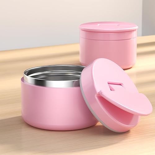 Termo de sopa de 12 onzas para comida caliente para niños, tarro de comida aislado al vacío, termo de sopa sin torsiones para comida caliente, para