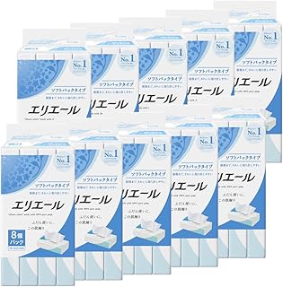 エリエール ティッシュ ソフトパック 160組×80パック(8パック×10個)【ケース販売】