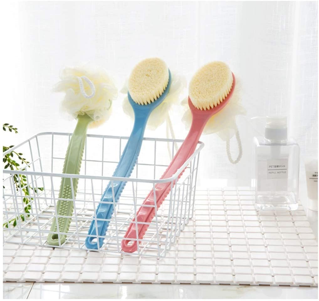 Cepillo de baño Mango largo suave Frote el cepillo para la espalda Exfoliante Exfoliante para el baño Artefacto para el baño Cepillo para el baño para adultos Cepillo para la espalda Cepillo para el