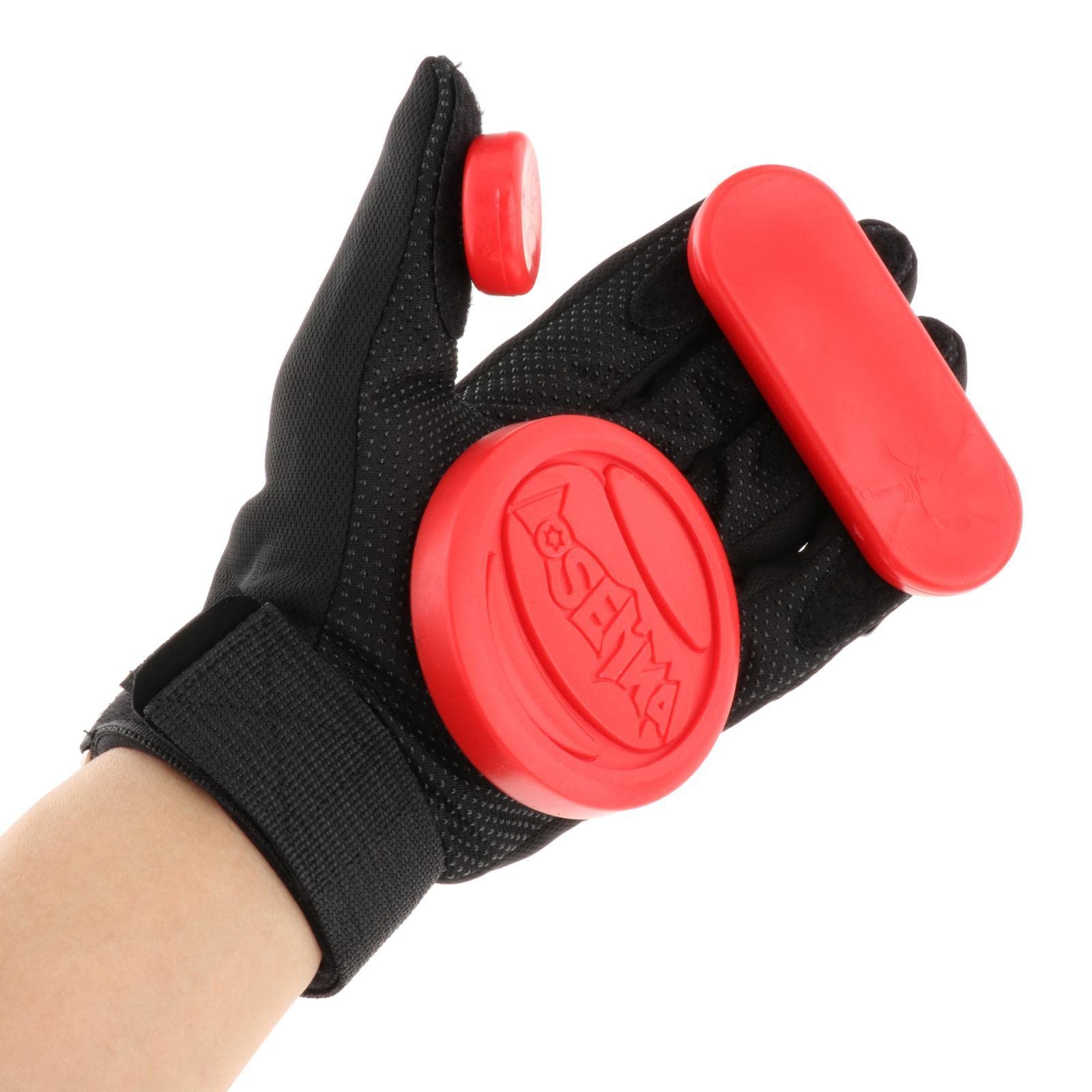 Oshhni Gants Skateboard avec Mousse Protectrice Armature Cuir Ajustement Grâce à Ventilation Optimale Adaptés à la Pratique du Skate Descente Danse