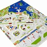 Das 3D-Spielteppichsortiment Little Helper IVI umfasst Bauernhöfe, Rennstrecken, Spielhäuser, Fußballplätze, Städte und Großstädte. Farbenfrohes Design 