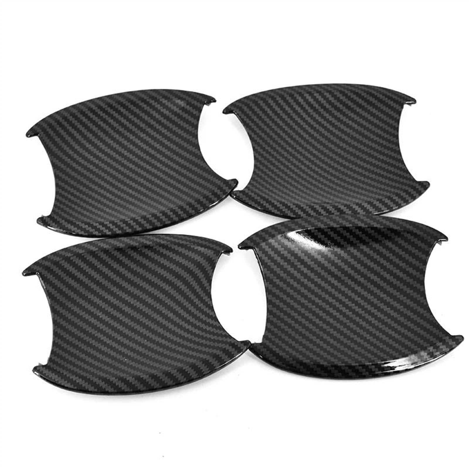 KJHOPY Car Exterior Door Handle Cover Trim Sticker Overlays Styling for CRV CR-V 2007-2010 2011 Exterior Door Handle(A)
