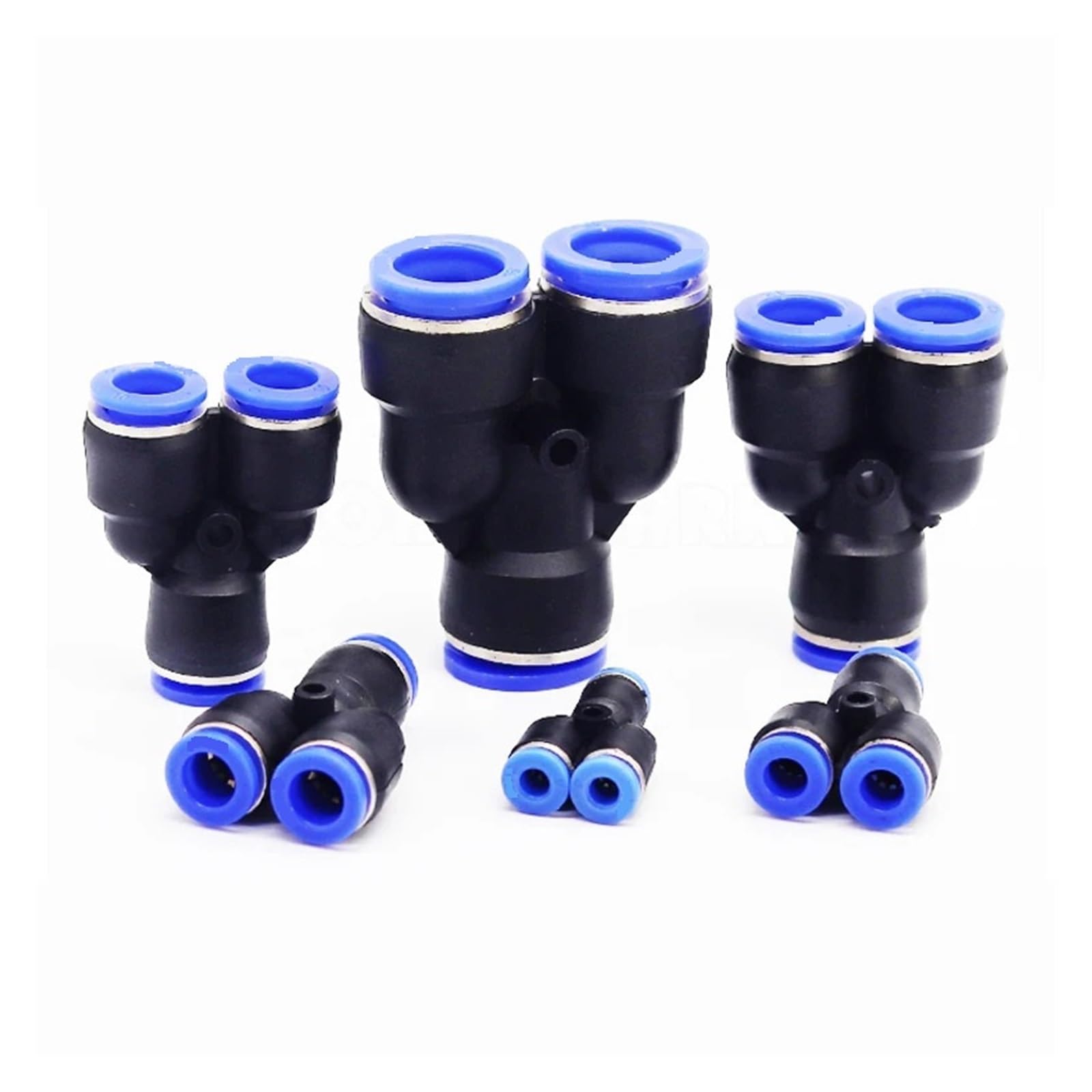 Lot de 4 à 10 connecteurs pneumatiques PY4 PY6 PY8 PY10 PY12 PY14 PY16 Adaptateur Y One Touch Quick Release Fitting Connecteur (PY8 (10 pièces)