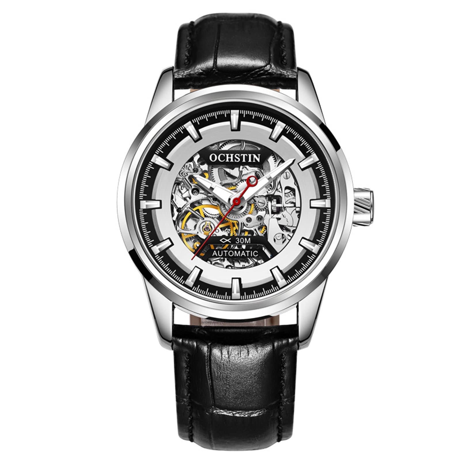 FORSINING Męskie automatyczne zegarki mechaniczne wodoodporny Tourbillon męski zegarek szkielet samonastawny sportowy zegarek na rękę moda biznes