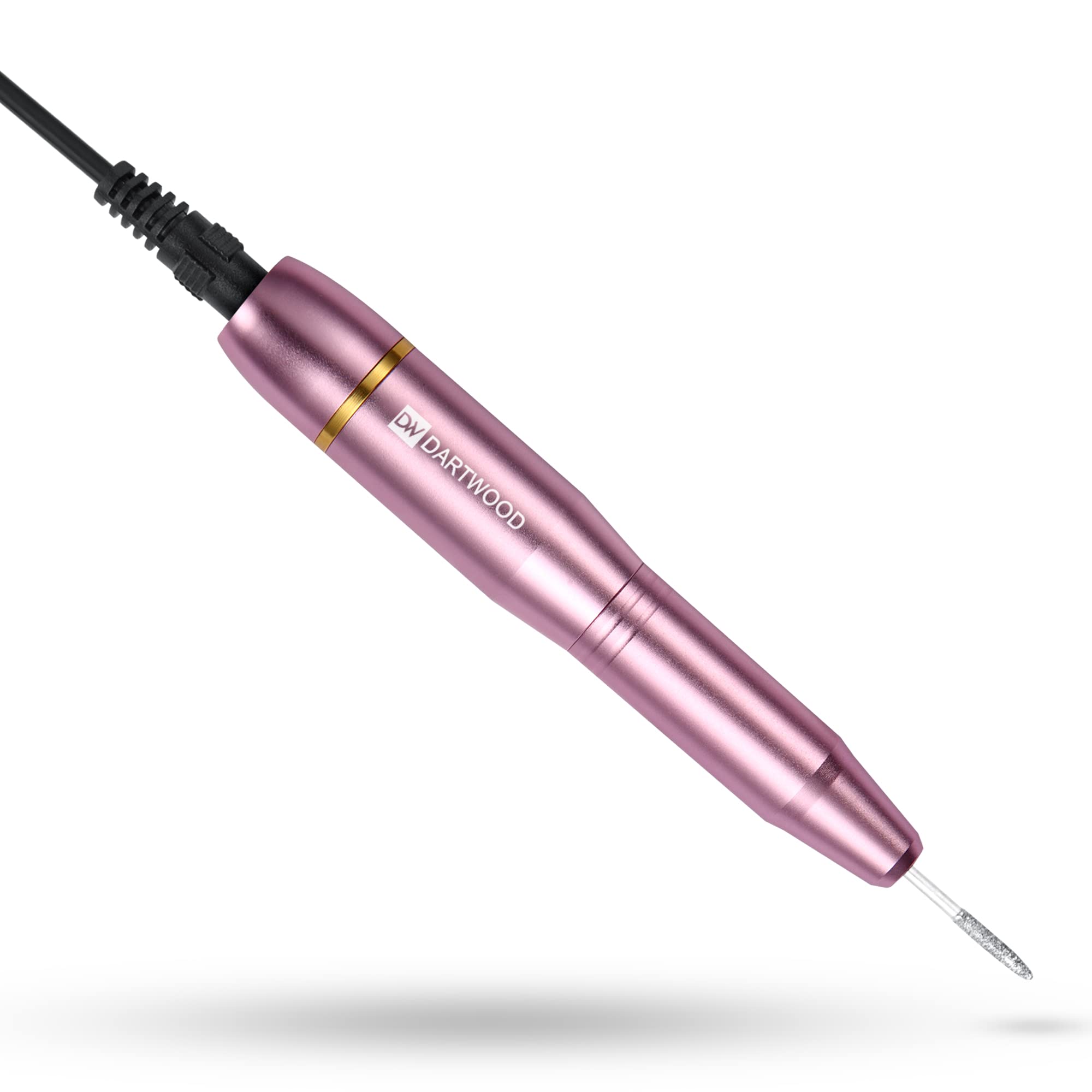 DartwoodElectric Nail Drill Tool Set - Portable Nail Salon Polish Organizer Acrylic Nail Kit - 20,000 RPM (Pink)